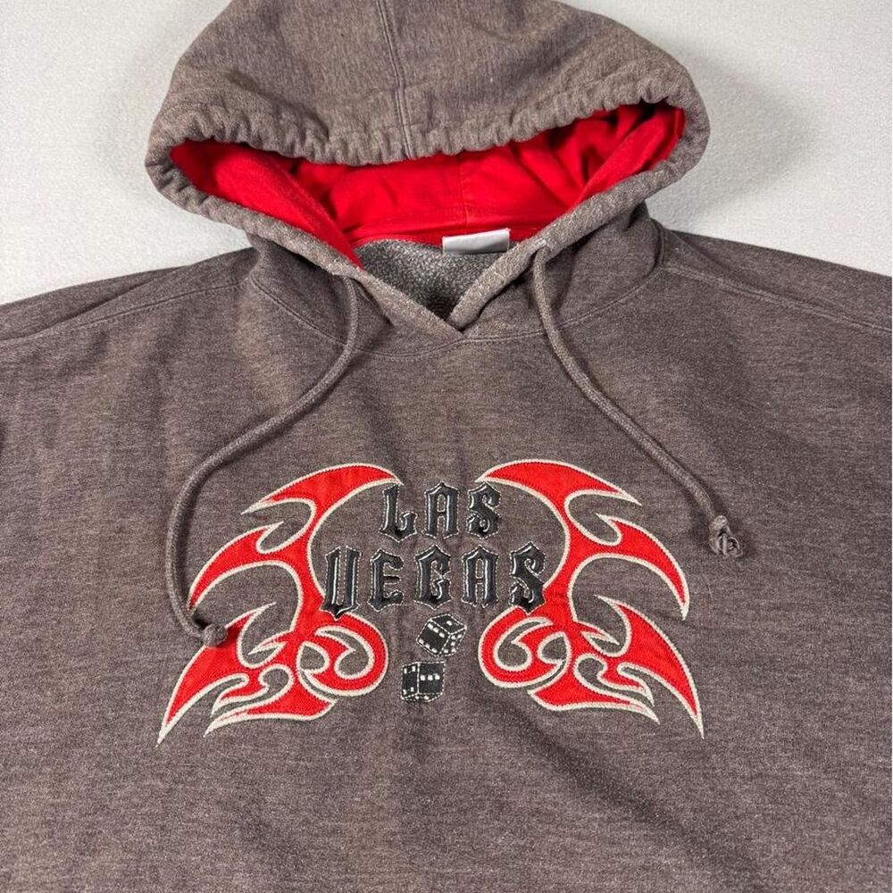 Unbranded Men's Grey and Brown Hoodie